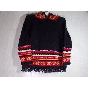 Hanna Andersson Girls Hooded Pullover Sweater Hoodie Size 100 4 To 5 Years